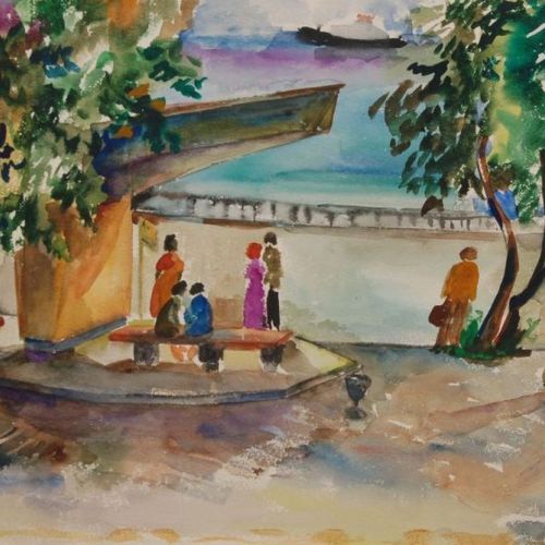 Yalta. The Bus Stop.